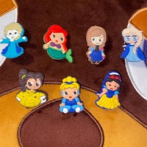 7 Disney princess croc charms